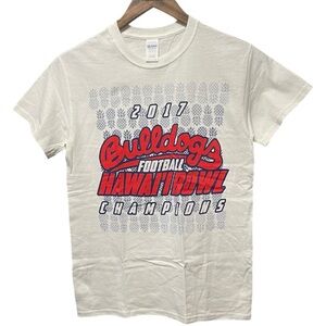Fresno State Bulldogs 2017 Hawaii bowl champions short sleeve crewneck T-shirt